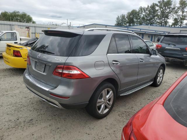 4JGDA5HB5CA027206 - 2012 MERCEDES-BENZ ML 350 4MATIC SILVER photo 3