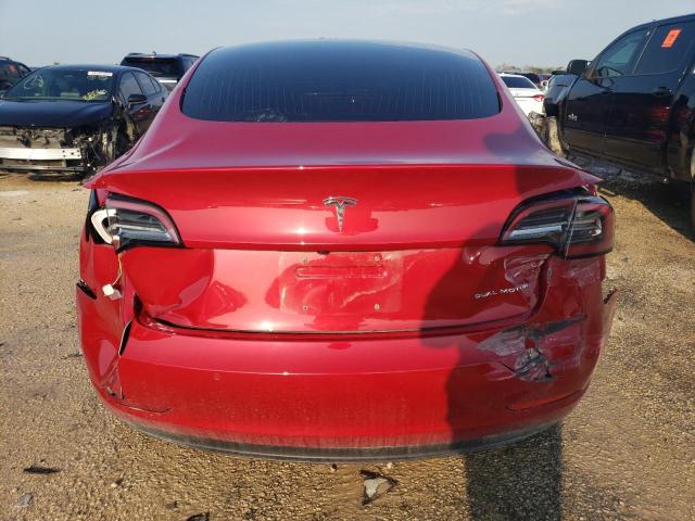 5YJ3E1EB6JF091793 - 2018 TESLA MODEL 3 RED photo 6