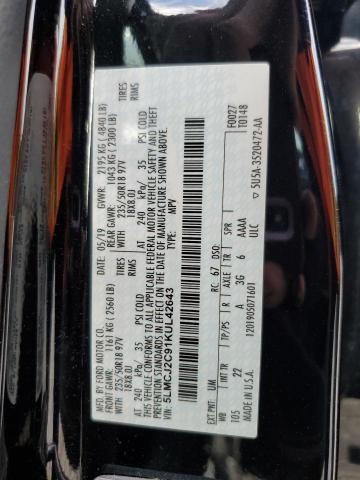 5LMCJ2C91KUL42643 - 2019 LINCOLN MKC SELECT 黑色 照片 14