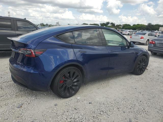 7SAYGDEF8NF465334 - 2022 TESLA MODEL Y 蓝色 照片 3