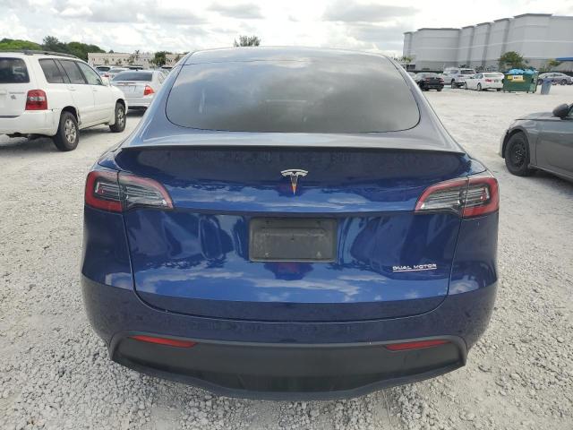 7SAYGDEF8NF465334 - 2022 TESLA MODEL Y 蓝色 照片 6
