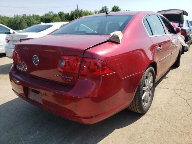 1G4HD57238U131192 - 2008 BUICK LUCERNE CXL BURGUNDY photo 4