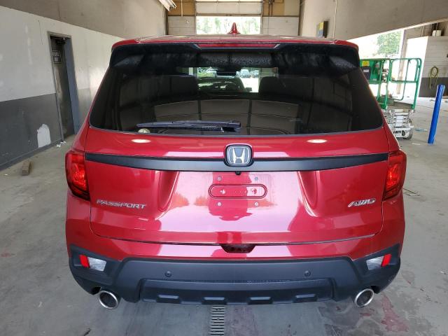 5FNYF8H54PB035734 - 2023 HONDA PASSPORT EXL RED photo 6
