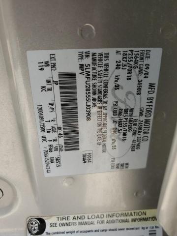 5LMFU28555LJ03908 - 2005 LINCOLN NAVIGATOR 银色 照片 13