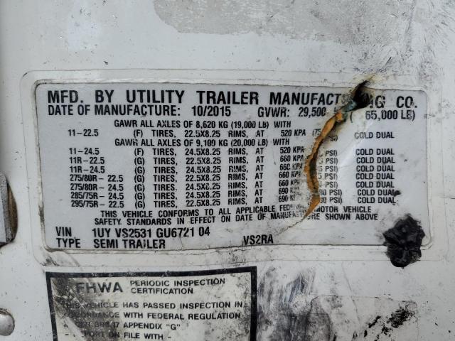 1UYVS2531GU672104 - 2016 UTILITY TRAILER Ağ foto 10