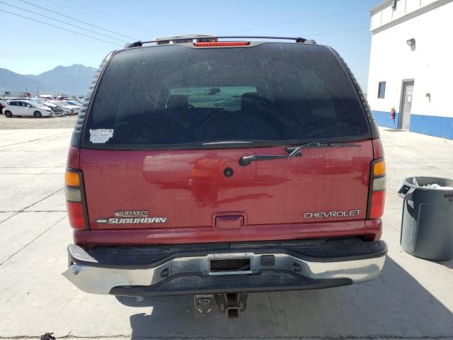 3GNGK26U64G180642 - 2004 CHEVROLET SUBURBAN K2500 BURGUNDY photo 6