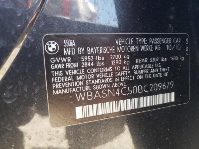 WBASN4C50BC209679 - 2011 BMW 550 GT BURN photo 12