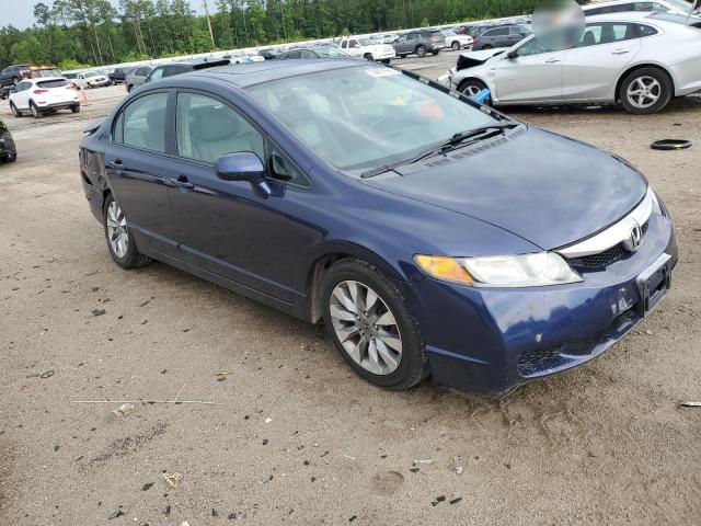 2HGFA169X9H510188 - 2009 HONDA CIVIC EXL BLUE photo 4