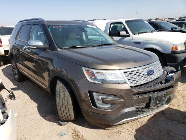 1FM5K8HT2GGD27669 - 2016 FORD EXPLORER PLATINUM BROWN photo 4