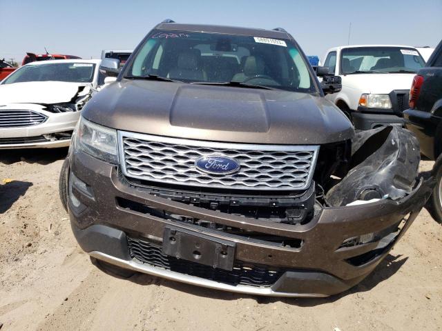 1FM5K8HT2GGD27669 - 2016 FORD EXPLORER PLATINUM BROWN photo 5