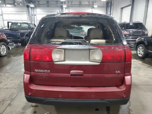 3G5DA03L87S565515 - 2007 BUICK RENDEZVOUS CX BURGUNDY photo 6