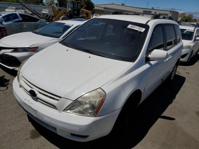 KNDMB133586267019 - 2008 KIA SEDONA WHITE photo 1