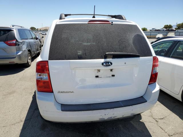 KNDMB133586267019 - 2008 KIA SEDONA WHITE photo 6