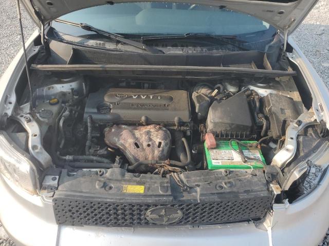 JTLKE50E181029701 - 2008 TOYOTA SCION XB SILVER photo 12