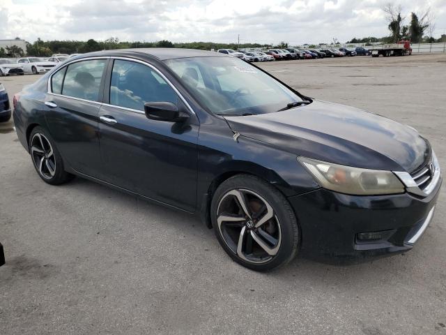 1HGCR2F31EA292843 - 2014 HONDA ACCORD LX BLACK photo 4