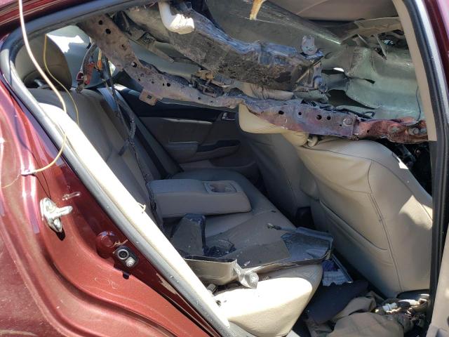 19XFB2F95FE234236 - 2015 HONDA CIVIC EXL ბურგუნდია ფოტო 10