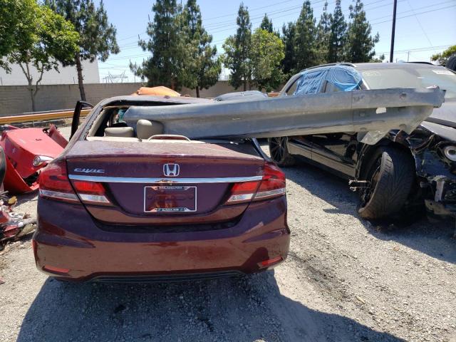 19XFB2F95FE234236 - 2015 HONDA CIVIC EXL ბურგუნდია ფოტო 6
