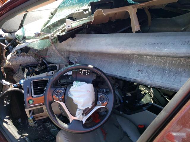 19XFB2F95FE234236 - 2015 HONDA CIVIC EXL ბურგუნდია ფოტო 8