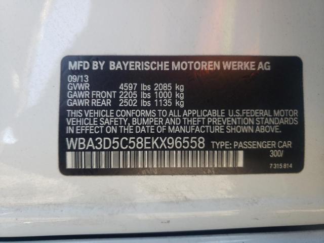 WBA3D5C58EKX96558 - 2014 BMW 328 D XDRIVE WHITE photo 13
