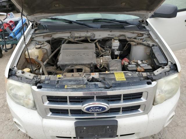 1FMCU9DG1AKC50345 - 2010 FORD ESCAPE XLT WHITE photo 12