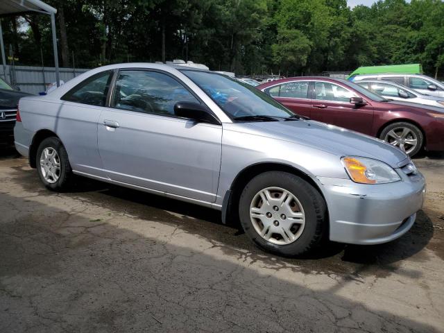 1HGEM22572L056373 - 2002 HONDA CIVIC LX SILVER photo 4