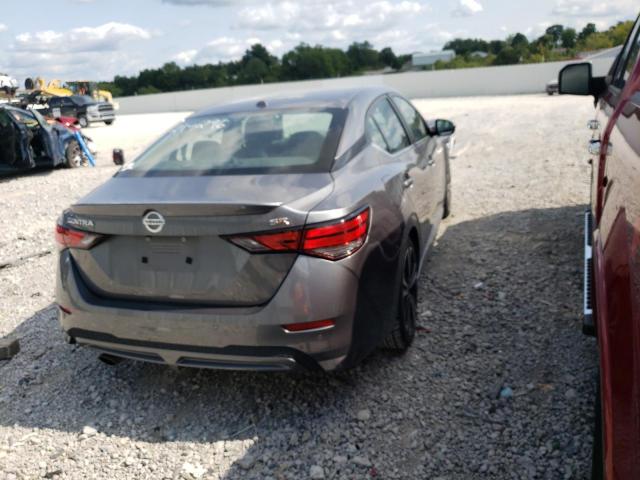 3N1AB8DV6MY214296 - 2021 NISSAN SENTRA SR GRAY photo 4