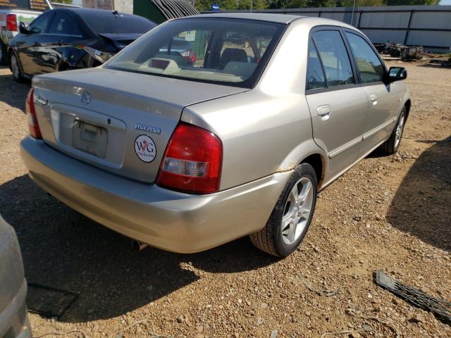 JM1BJ225331164433 - 2003 MAZDA PROTEGE DX BEIGE photo 4