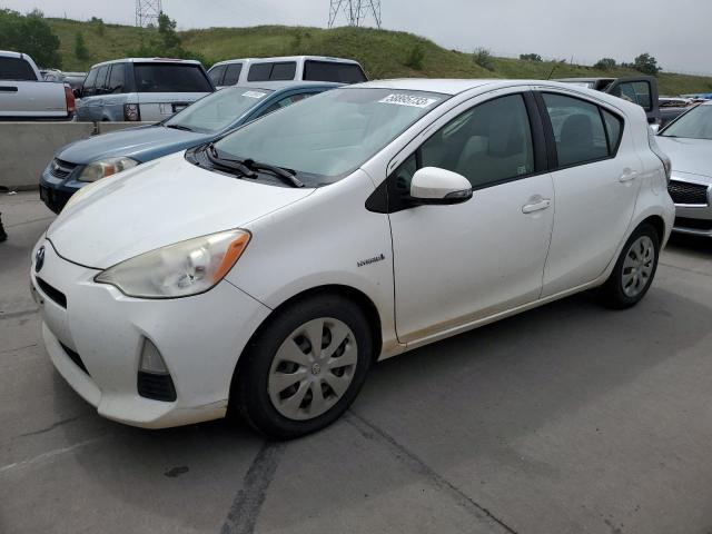 JTDKDTB34C1501204 - 2012 TOYOTA PRIUS C WHITE photo 1