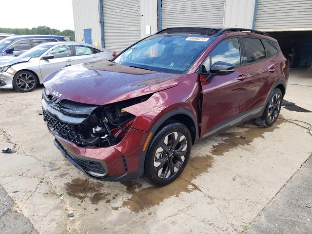 5XYK6CAF2PG111665 - 2023 KIA SPORTAGE X LINE MAROON photo 1