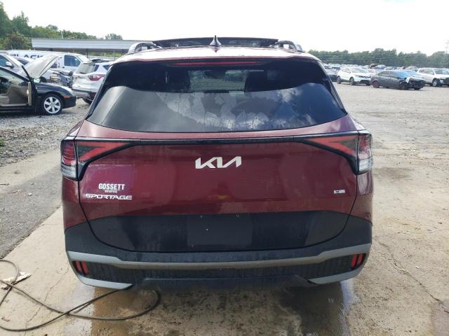 5XYK6CAF2PG111665 - 2023 KIA SPORTAGE X LINE MAROON photo 6