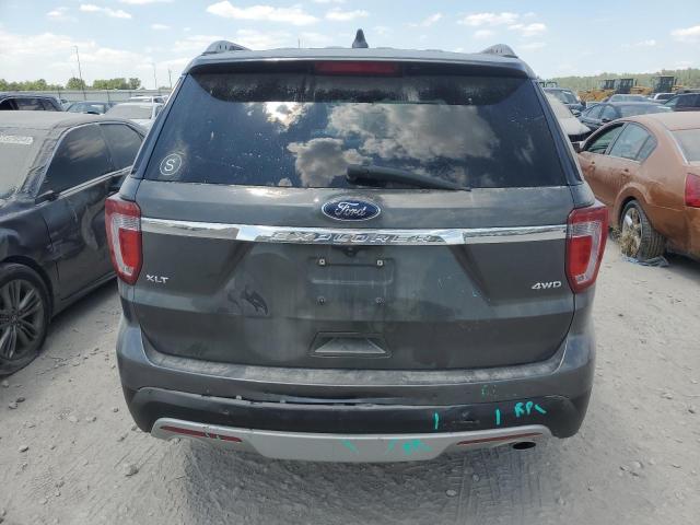 1FM5K8D84HGD47134 - 2017 FORD EXPLORER XLT GRAY photo 6