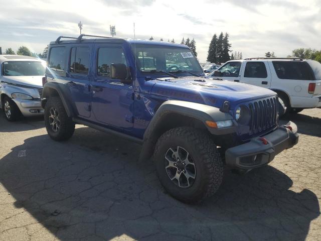 1C4HJXFG5JW310737 - 2018 JEEP WRANGLER RUBICON BLUE photo 4