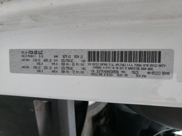 3C6TRVAG8HE509596 - 2017 RAM PROMASTER 1500 STANDARD WHITE photo 14