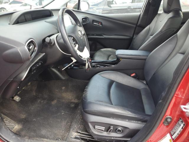 JTDKARFP5H3062616 - 2017 TOYOTA PRIUS PRIM წითელი ფოტო 7