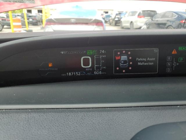 JTDKARFP5H3062616 - 2017 TOYOTA PRIUS PRIM წითელი ფოტო 9