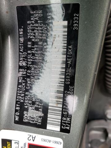 4T1BK3DB7BU379568 - 2011 TOYOTA AVALON BASE Boz foto 12