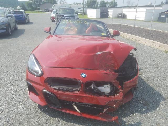 WBAHF3C57KWW31013 - 2019 BMW Z4 SDRIVE30I RED photo 5