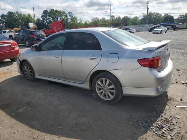 1NXBU40E59Z151322 - 2009 TOYOTA COROLLA BASE SILVER photo 2