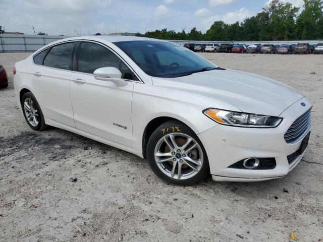 3FA6P0RUXFR292654 - 2015 FORD FUSION TITANIUM HEV WHITE photo 4