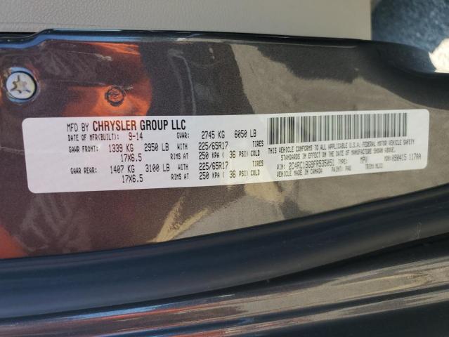 2C4RC1BG9FR535051 - 2015 CHRYSLER TOWN & COU TOURING SILVER photo 13