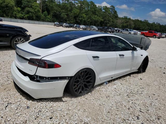 5YJSA1E65NF463527 - 2022 TESLA MODEL S WHITE photo 3