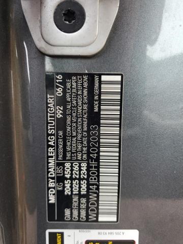 WDDWJ4JB0HF402033 - 2017 MERCEDES-BENZ C 300 GRAY photo 12