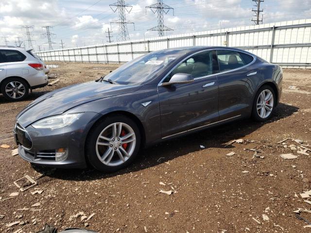 5YJSA1H45FF097144 - 2015 TESLA MODEL S P85D GRAY photo 1