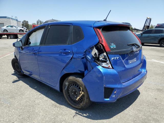 JHMGK5H59GS013509 - 2016 HONDA FIT LX BLUE photo 2