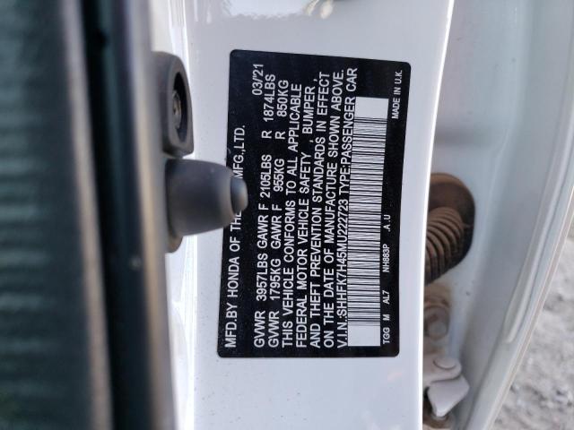 SHHFK7H45MU222723 - 2021 HONDA CIVIC SPORT 白色 照片 12