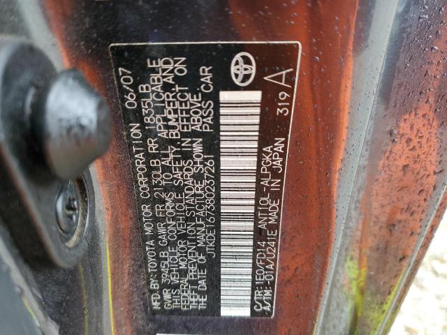 JTKDE167380237261 - 2008 TOYOTA SCION TC 灰色 照片 12