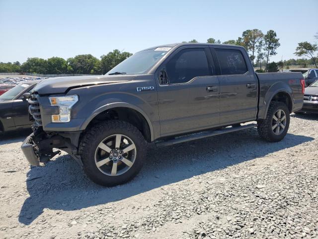 1FTEW1EF0HKE44387 - 2017 FORD F150 SUPERCREW GRAY photo 1