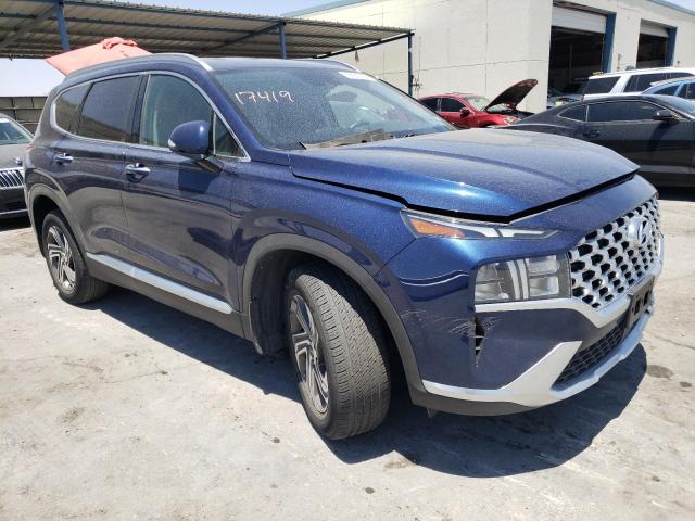 5NMS64AJ3MH360875 - 2021 HYUNDAI SANTA FE SEL BLUE photo 4