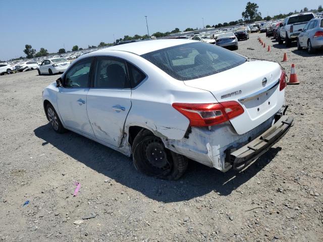 3N1AB7AP6JY249125 - 2018 NISSAN SENTRA S WHITE photo 2