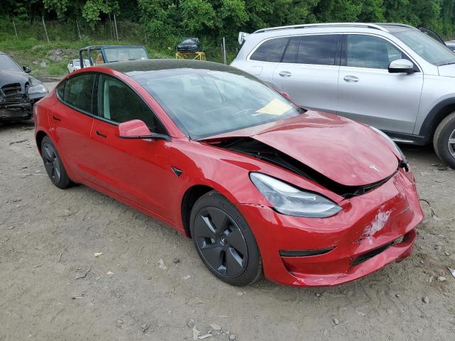 5YJ3E1EA7PF573057 - 2023 TESLA MODEL 3 RED photo 4